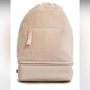 Beis terry cooler backpack NWT